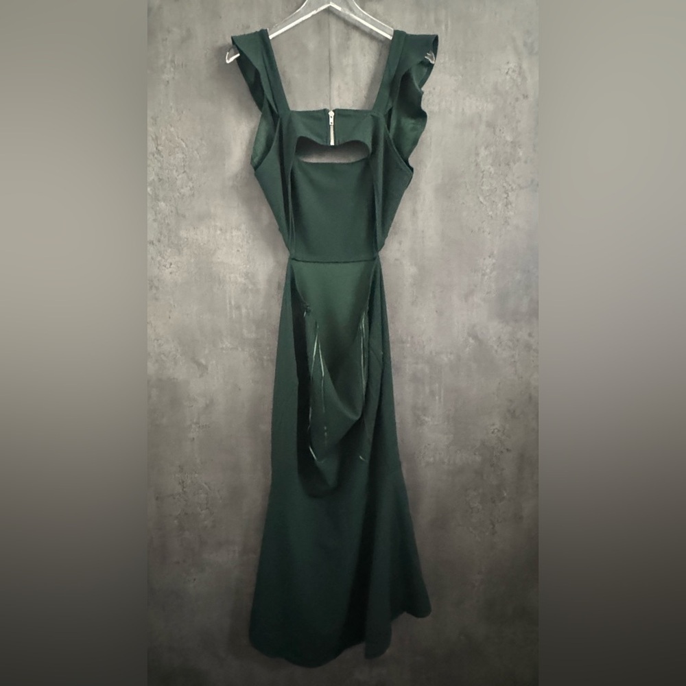 PETAL & PUP YVONNE HI LO MIDI DRESS - EMERALD S B3261 - Picture 7 of 8